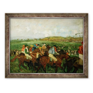 Tablou inramat - Edgar Degas - Cursa domnilor. inainte de plecare, 60 x 80 cm