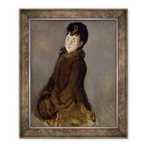 Tablou inramat - Edouard Manet - Portret De Isabelle Lemonnier Cu O Muff, 70 x 85 cm