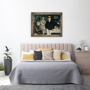 Tablou inramat - Edouard Manet - Pranz in Studio, 60 x 80 cm - Img 3