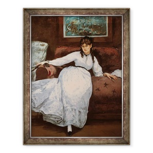 Tablou inramat - Edouard Manet - Restul, portretul lui Berthe Morisot 1841-95, 70 x 90 cm