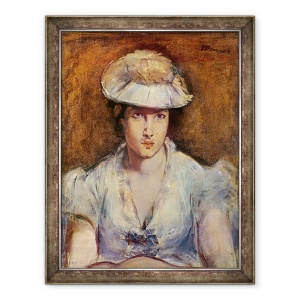 Tablou inramat - Edouard Manet - Tanara fata imbracata in alb sau Marguerite Gauthier-Lathuille, 60 x 80 cm