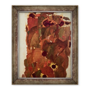 Tablou inramat - Egon Schiele - Floarea-soarelui II, 70 x 85 cm