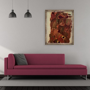 Tablou inramat - Egon Schiele - Floarea-soarelui II, 70 x 85 cm - Img 2