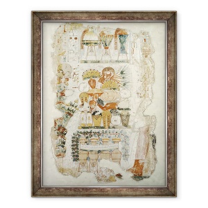 Tablou inramat - Egyptian 18th Dynasty - Nebamun a primit daruri de la fiul sau, de la mormantul lui Nebamun, 60 x 80 cm