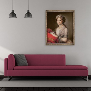 Tablou inramat - Elisabeth Louise Vigee-Lebrun - Marea Ducesa Elisabeta Alexeievna, 50 x 60 cm - Img 2