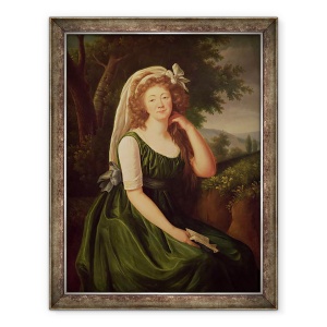 Tablou decorativ portret clasic contesă Du Barry înrămat