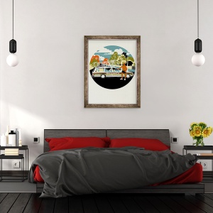 Tablou inramat - Eliza Southwood - Campagnolo Echipa Masina, 60 x 80 cm - Img 3