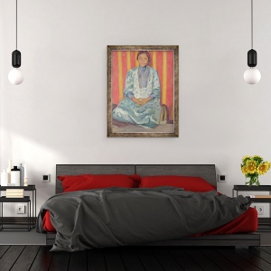 Tablou inramat - Emile Bernard - Studiul unei femei mulatto, 60 x 80 cm - Img 3