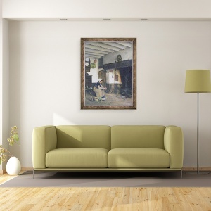 Tablou inramat - Emile Salome - Casa lui Therese, 60 x 80 cm - Img 2