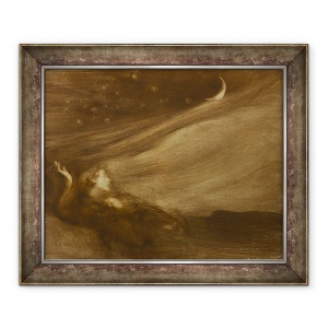 Tablou inramat - Eugene Carriere - Contemplatorul, 70 x 85 cm