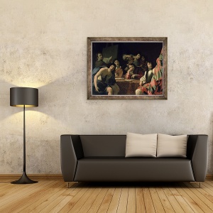 Tablou inramat - Eustache Le Sueur - Reuniunea artistului, 70 x 90 cm - Img 2