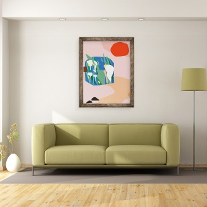 Tablou inramat - Ewelina Skowronska - Casa de Vara, 60 x 80 cm - Img 2