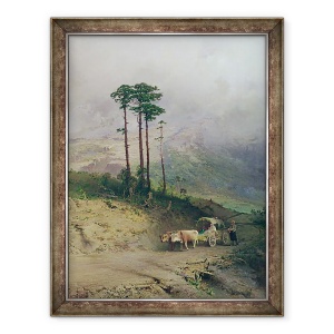 Tablou inramat - Fedor Aleksandrovich Vasiliev - in Muntii Crimeei, 70 x 90 cm