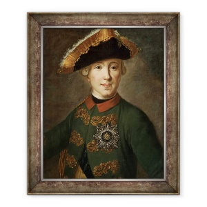 Tablou inramat - Fedor Stepanovich Rokotov - Portretul tarului Petru III 1728-62, 70 x 85 cm