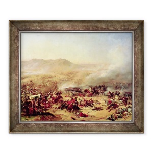 Tablou inramat - Felix Philippoteaux - Batalia de la Mont Thabor, 50 x 60 cm