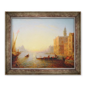 Tablou inramat - Felix Ziem - Venetia, 70 x 85 cm