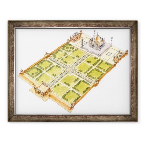 Tablou inramat - Fernando Aznar Cenamor - Taj Mahal. Adra, 70 x 90 cm