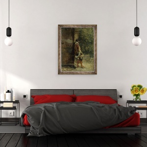 Tablou inramat - Fortuny y Carbó - Cavalier, 60 x 80 cm - Img 3