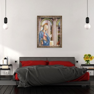 Tablou inramat - Fra Filippo Lippi - Buna Vestire II, 70 x 90 cm - Img 3
