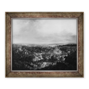 Tablou inramat - Francesco Giuseppe Casanova - Prima zi a bataliei de la Fribourg, 50 x 60 cm