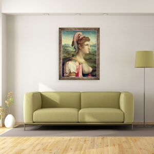 Tablou inramat - Francesco Ubertini Verdi Bachiacca - Sibyl, 70 x 90 cm - Img 2