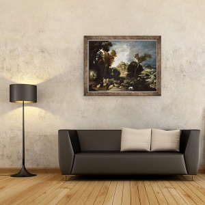 Tablou inramat - Francisco Collantes - Arderea Bush, 70 x 90 cm - Img 2