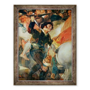 Tablou inramat - Francisco Jose de Goya y Lucientes - A doua mai, 1808. Revolta impotriva mercenarilor Mameluke, detaliu al unui om cu un pumnal, 70 x 90 cm