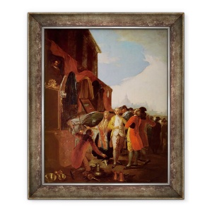 Tablou inramat - Francisco Jose de Goya y Lucientes - La Feria de Madrid, 70 x 85 cm