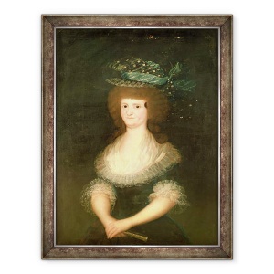 Tablou inramat - Francisco Jose de Goya y Lucientes - Portretul Reginei Maria Luisa 1751-1819 sotia regelui Carol al IV-lea 1788-1808 al Spaniei, 70 x 90 cm