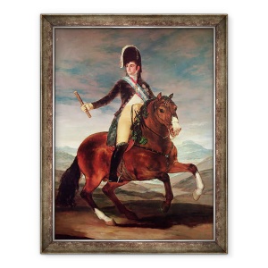 Tablou inramat - Francisco Jose de Goya y Lucientes - Portrit ecvestru al lui Ferdinand VII, 70 x 90 cm