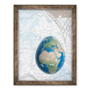 Tablou inramat - Francois Domain - Egground the World, 2015, 70 x 90 cm