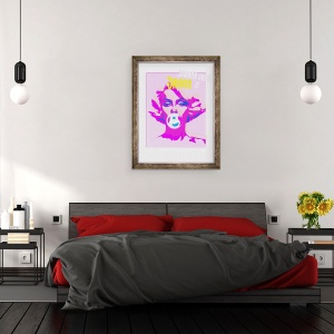 Tablou inramat - Francois Domain - Guma de mestecat, 60 x 80 cm - Img 3