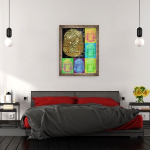 Tablou inramat - Francois Domain - Radacini si spini, 2014, 70 x 90 cm - Img 3