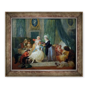 Tablou inramat - Francois Louis Joseph Watteau - Toaleta, 50 x 60 cm