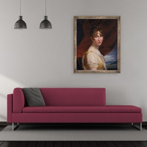 Tablou inramat - Francois Pascal Simon Gerard - Hortense de Beauharnais 1783-1837, 50 x 60 cm - Img 2