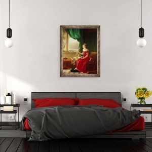 Tablou inramat - Francois Richard Fleury - Hortense de Beauharnais 1783-1837, 60 x 80 cm - Img 3
