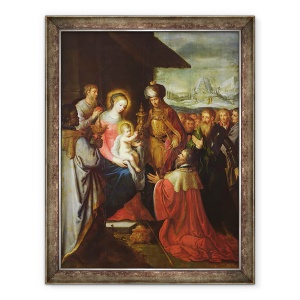Tablou inramat - Frans Francken the Elder - Adorarea Magilor, 60 x 80 cm