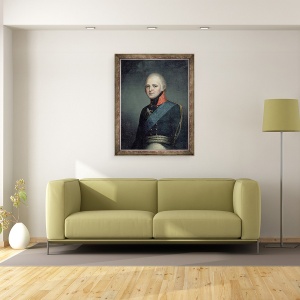 Tablou inramat - Franz Gerhard von Kugelgen - Portretul imparatului Alexandru I 1777-1825, 60 x 80 cm - Img 3