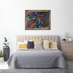 Tablou inramat - Franz Marc - Destine animale, 70 x 90 cm - Img 3