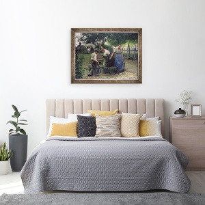 Tablou inramat - Franz Nolken - La fantana, 60 x 80 cm - Img 3