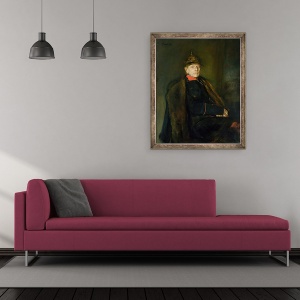 Tablou inramat - Franz Seraph von Lenbach - Feldmaresalul general Helmuth Graf von Moltke 1800-91, 50 x 60 cm - Img 2