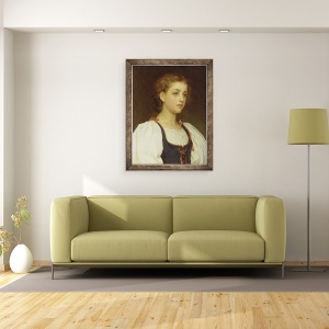 Tablou inramat - Frederic Leighton - Biondina, 70 x 90 cm - Img 2
