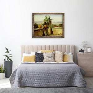 Tablou inramat - Friedrich Nerly - Balcon roman, 60 x 80 cm - Img 3