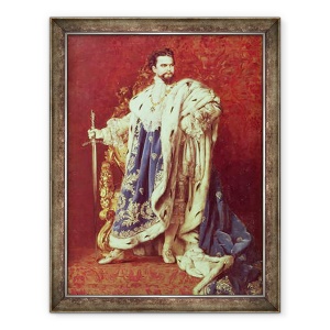 Tablou inramat - Gabriel Schachinger - Ludwig II 1845-86 1887, 70 x 90 cm