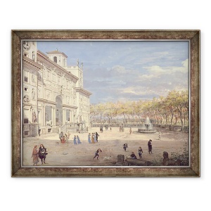 Tablou inramat - Gaspar van Wittel - Vila Medici, Roma, 60 x 80 cm