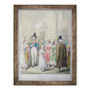 Tablou inramat - Georg Emanuel Opitz - Galeriile Palais-Royal, din Tableau de Paris, 60 x 80 cm