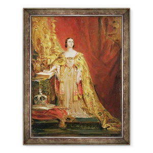 Tablou inramat - George Hayter - Regina Victoria 1819-1901 A depus juramantul de incoronare, 60 x 80 cm