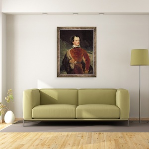Tablou inramat - George Henry Harlow - Portret De Benjamin Robert Haydon 1786-1846, 70 x 90 cm - Img 2