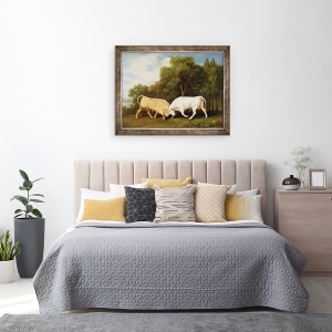 Tablou inramat - George Stubbs - Lupta tauri, 60 x 80 cm - Img 3