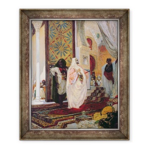 Tablou inramat - Georges Clairin - Intrarea in harem, 70 x 85 cm